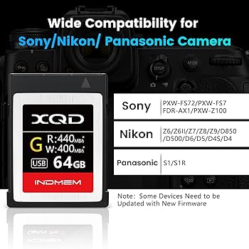 ☆ INDMEM XQDメモリーカード 128GB 書き込 40MB/s 113 Amazon | INDMEM XQDメモリーカード 128GB 書き込み速度400MB/s